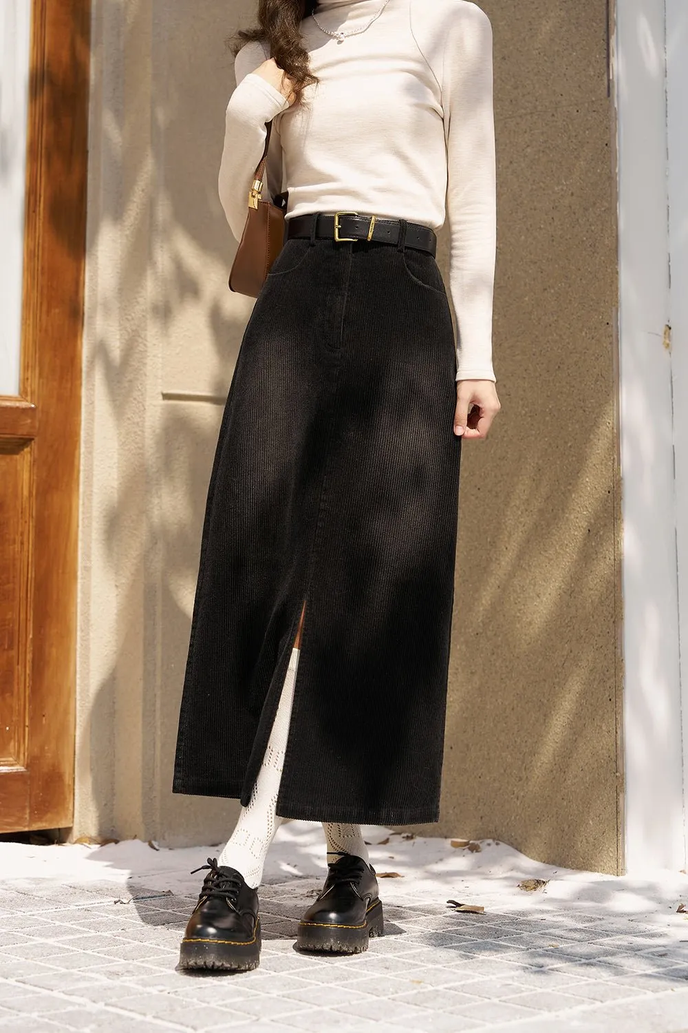 A Line Maxi Skirt for Women