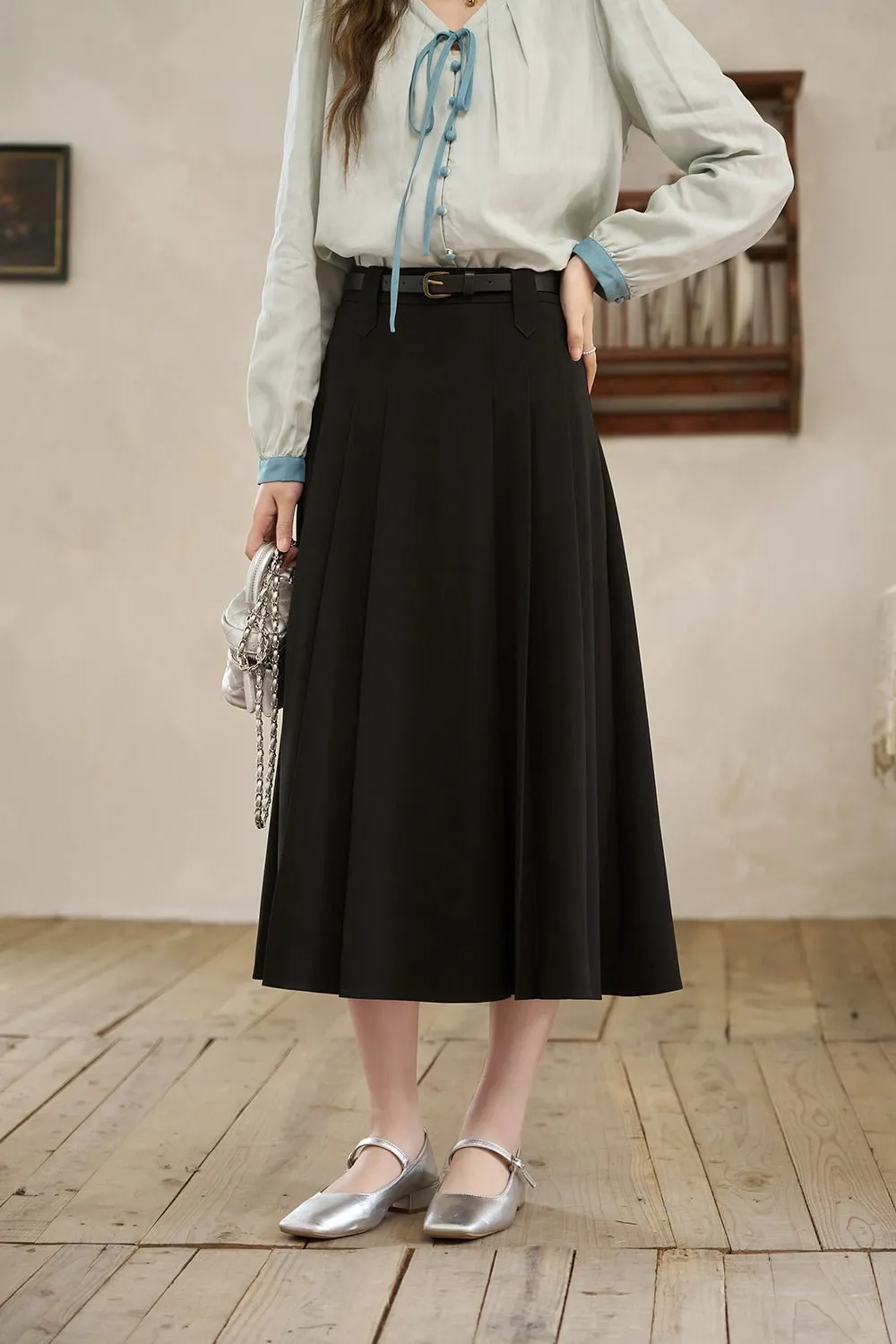 A Line Maxi Skirt for Women