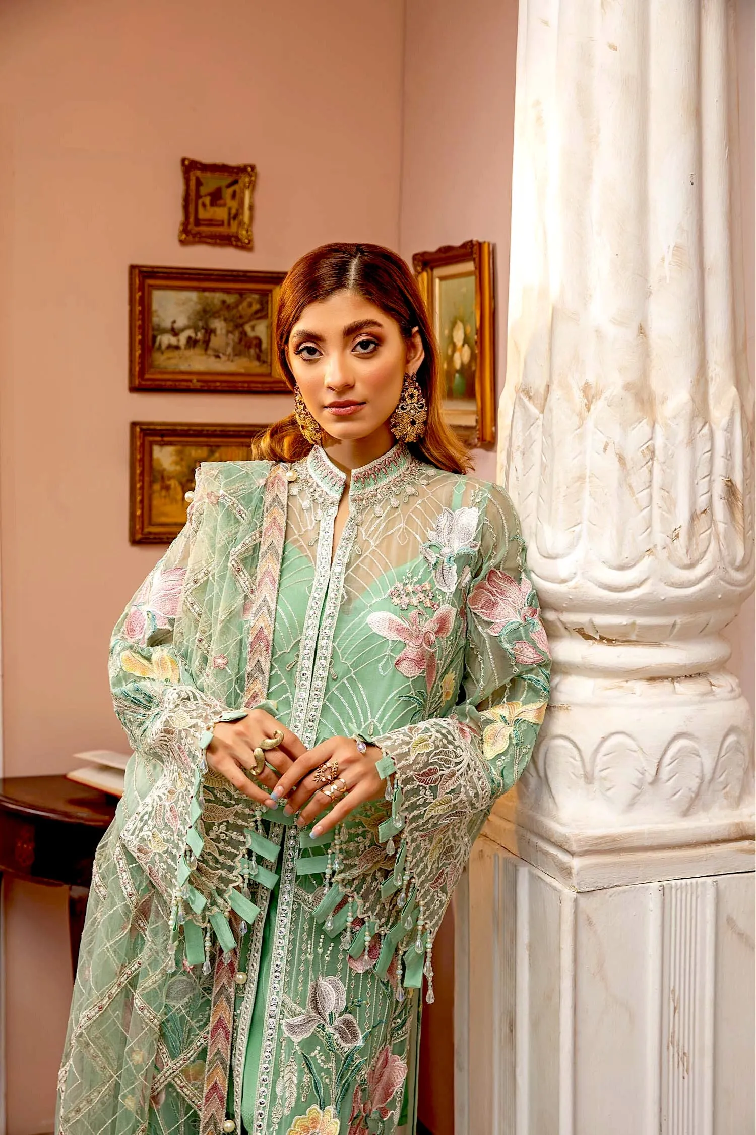 Adan's Libas Luxulia Embroidered Chiffon Collection – Dramatic Thrive