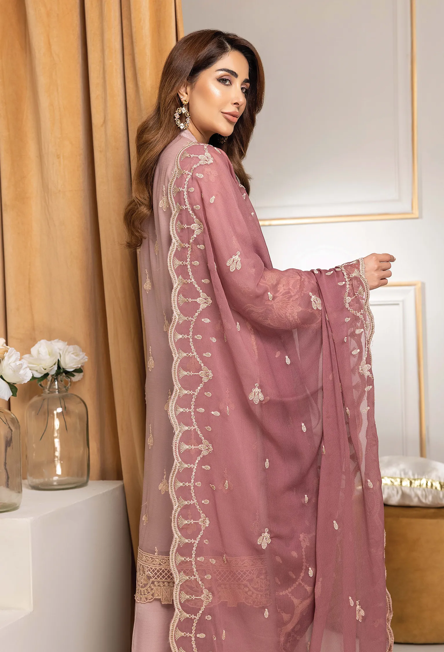 Adan's Libas Wisteria Chiffon Collection – Saina