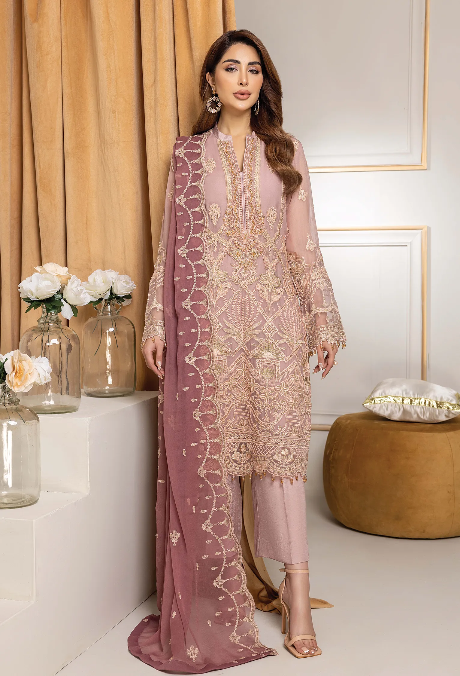 Adan's Libas Wisteria Chiffon Collection – Saina