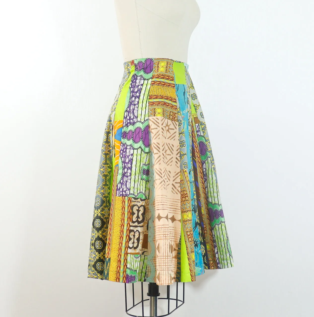 African Print Skirt A Line Small