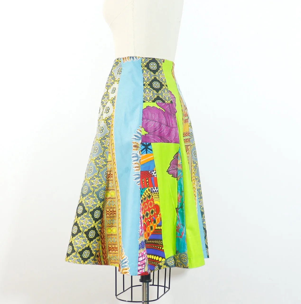 African Print Skirt A Line Small