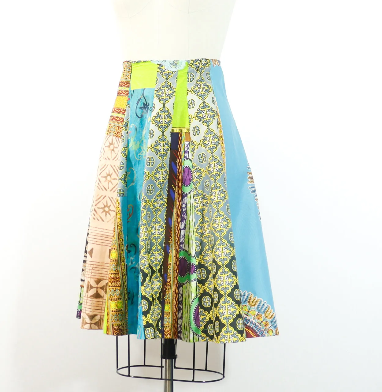 African Print Skirt A Line Small