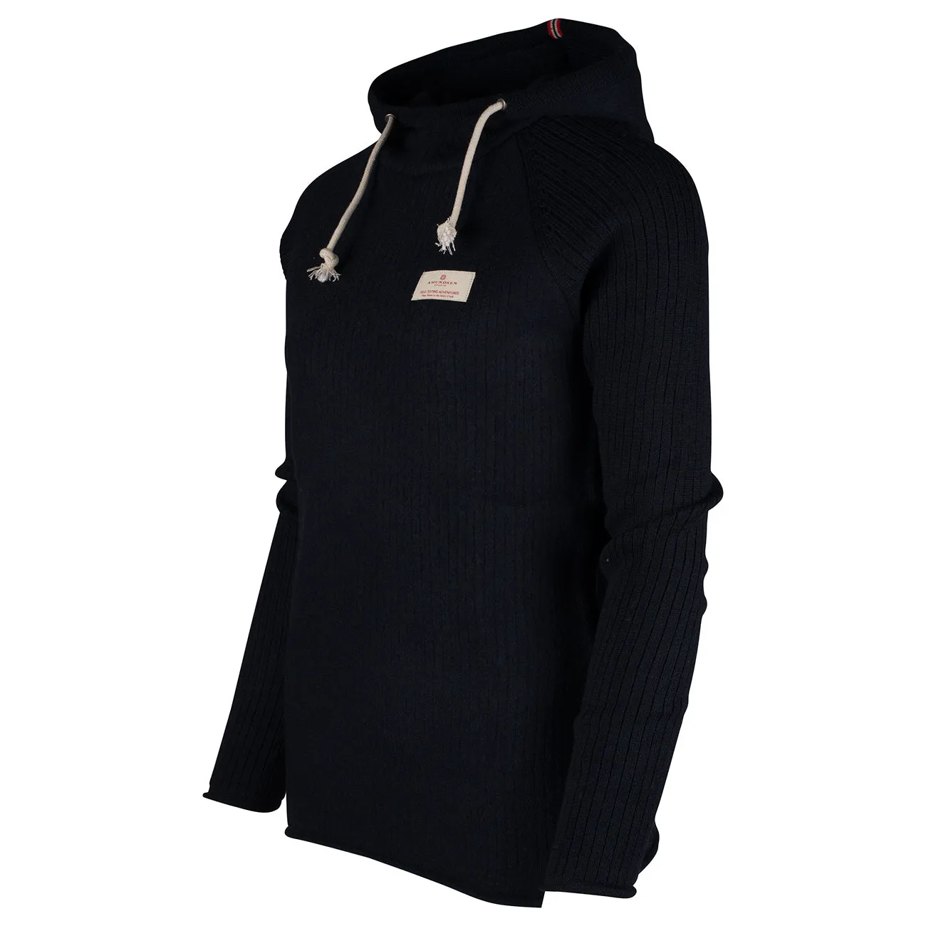 Amundsen Boiled Wool Ribbed Mens Hoodie