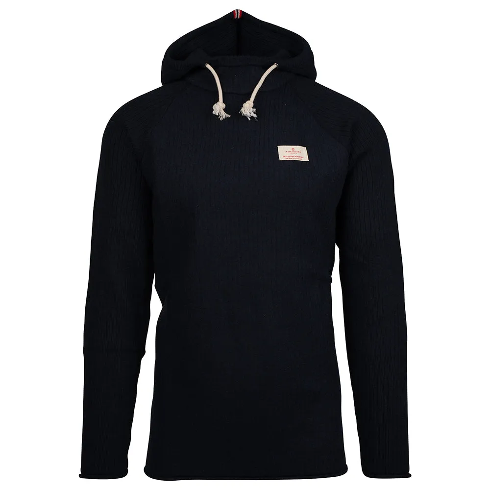 Amundsen Boiled Wool Ribbed Mens Hoodie