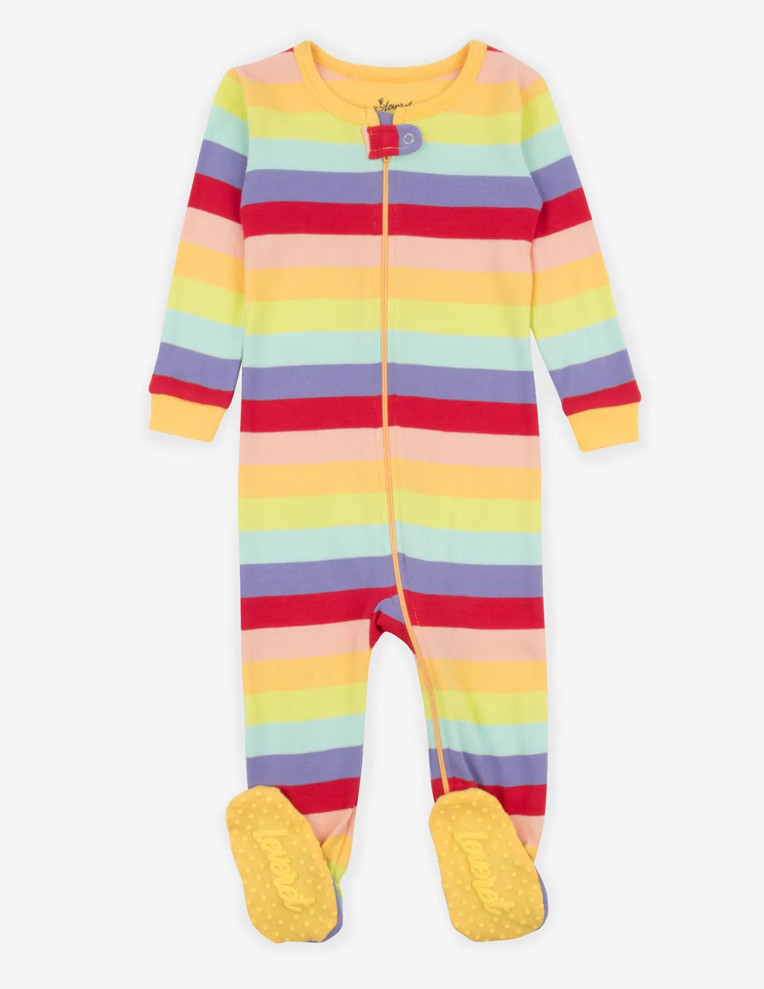 Baby Footed Rainbow Pajamas