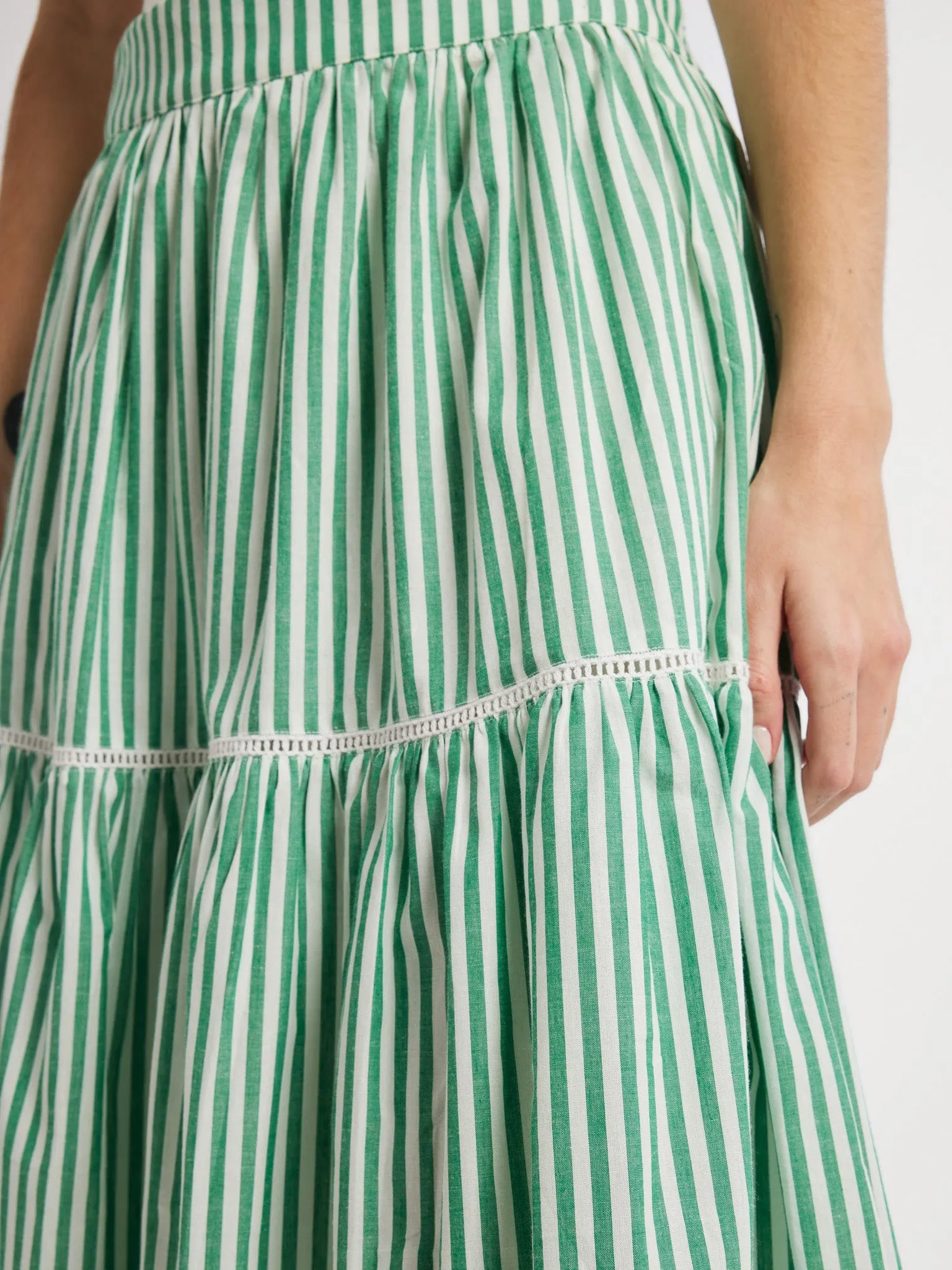 Betty Skirt in Kelly Stripe