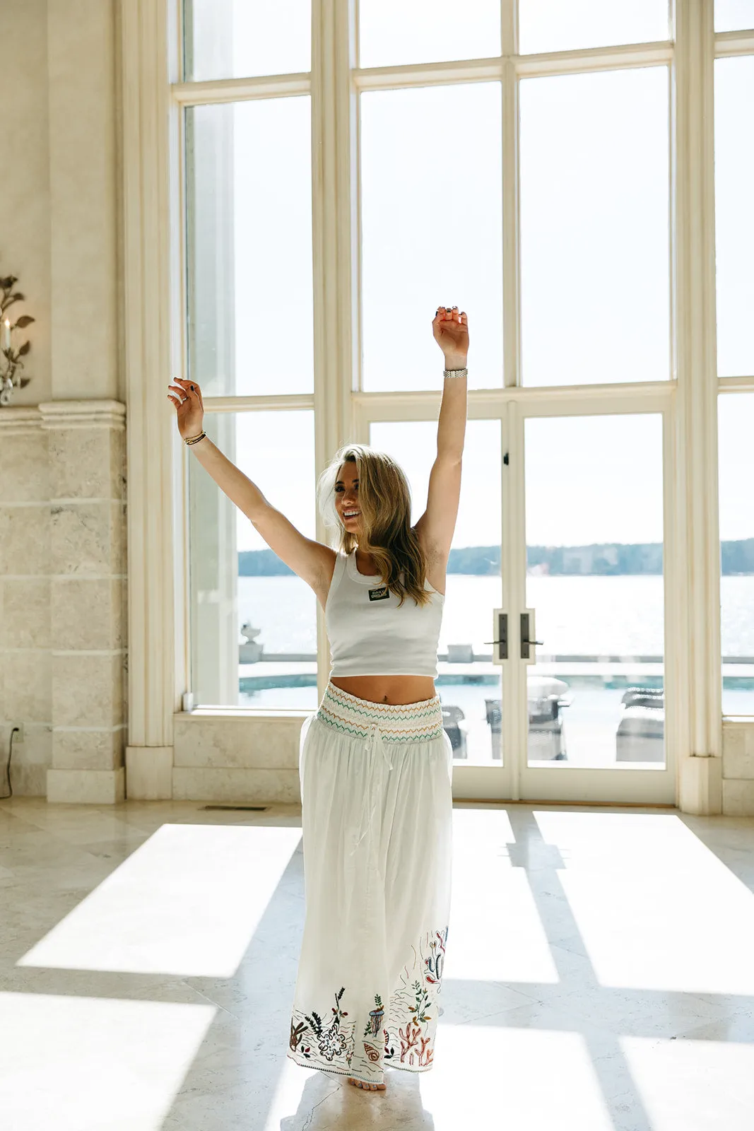 By The Sea Skirt - White