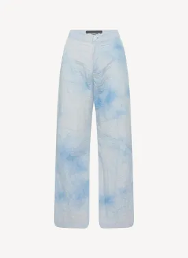 Chen Peng - Pantalon - Blue - Femme