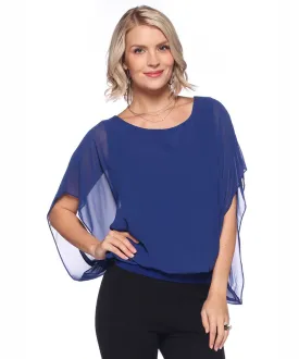 Chiffon Batwing Top