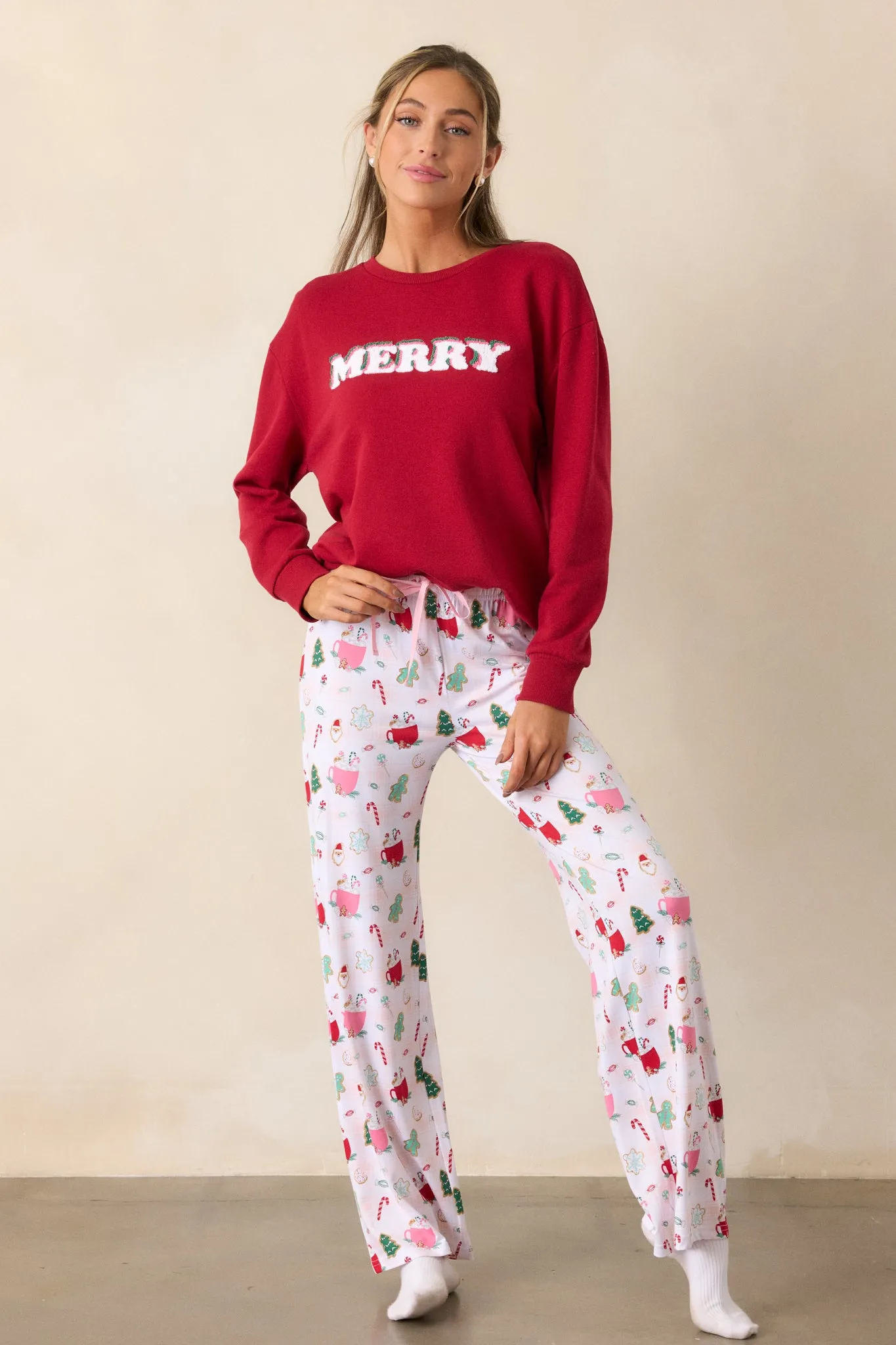 Cocoa & Cookie Wonderland Ivory Pajama Pants