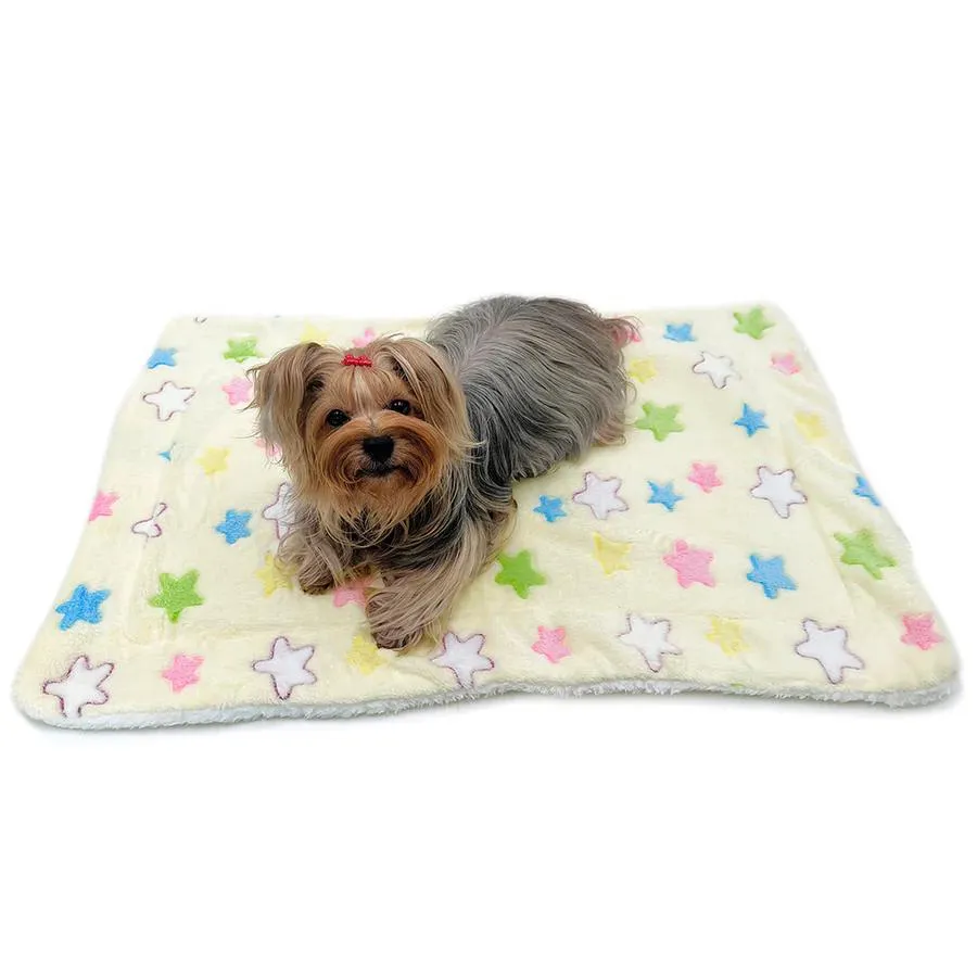 Colorful Stars Ultra Plush Dog Blanket