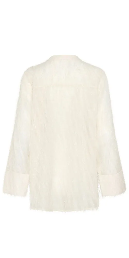 Culture Textural Blouse, cream