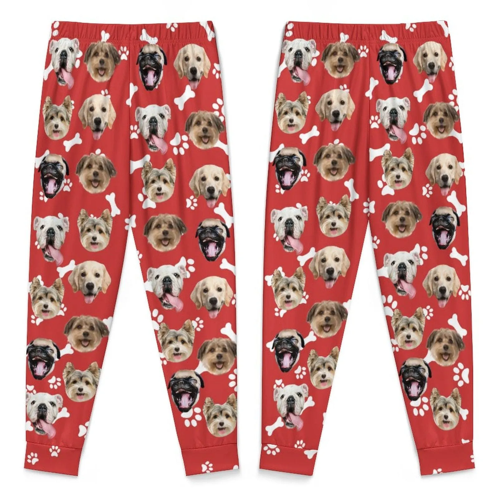 Custom Dog Face Kid's Long Pajama Pants Best Gifts for Children