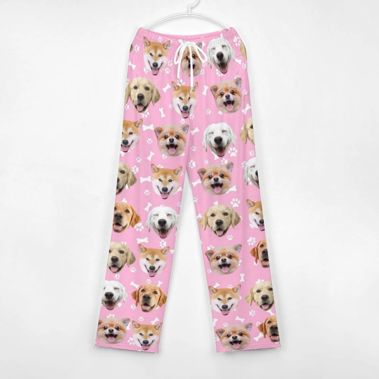 Custom Dog Face Kid's Long Pajama Pants Best Gifts for Children