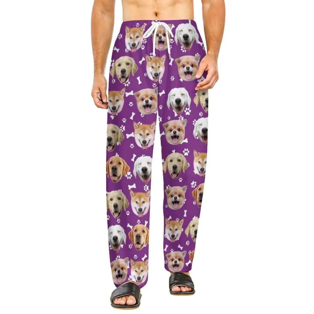 Custom Dog Face Kid's Long Pajama Pants Best Gifts for Children