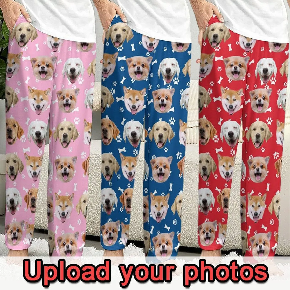 Custom Dog Face Kid's Long Pajama Pants Best Gifts for Children