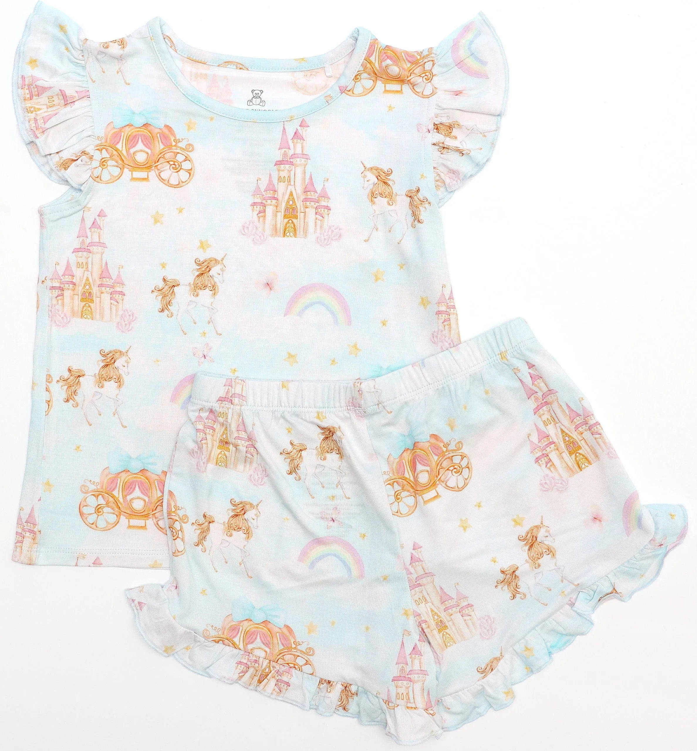 Enchanted Collection - Enchanted - Bamboo Flutter Sleeve & Shorts Lounge Set