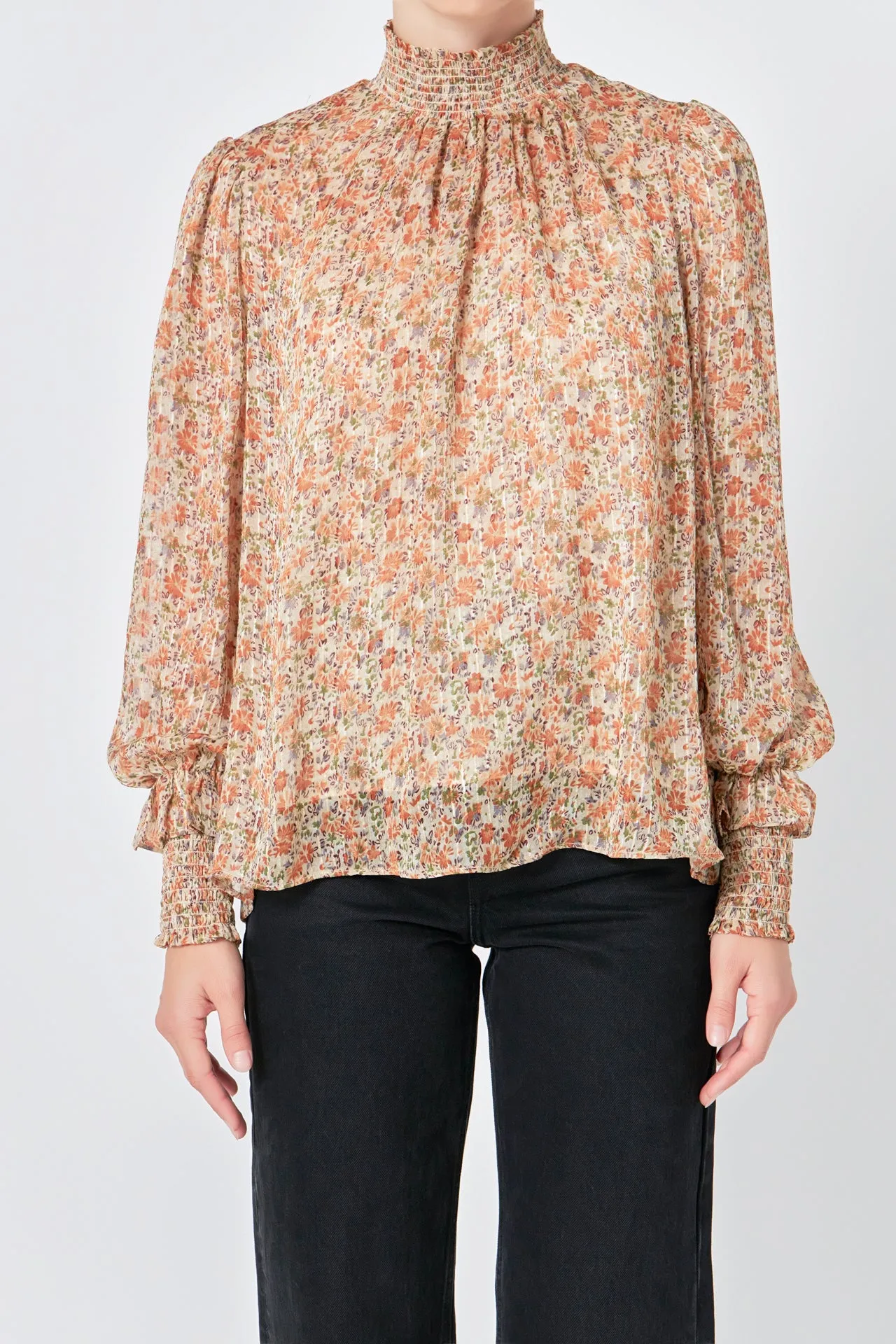 Floral Chiffon Top