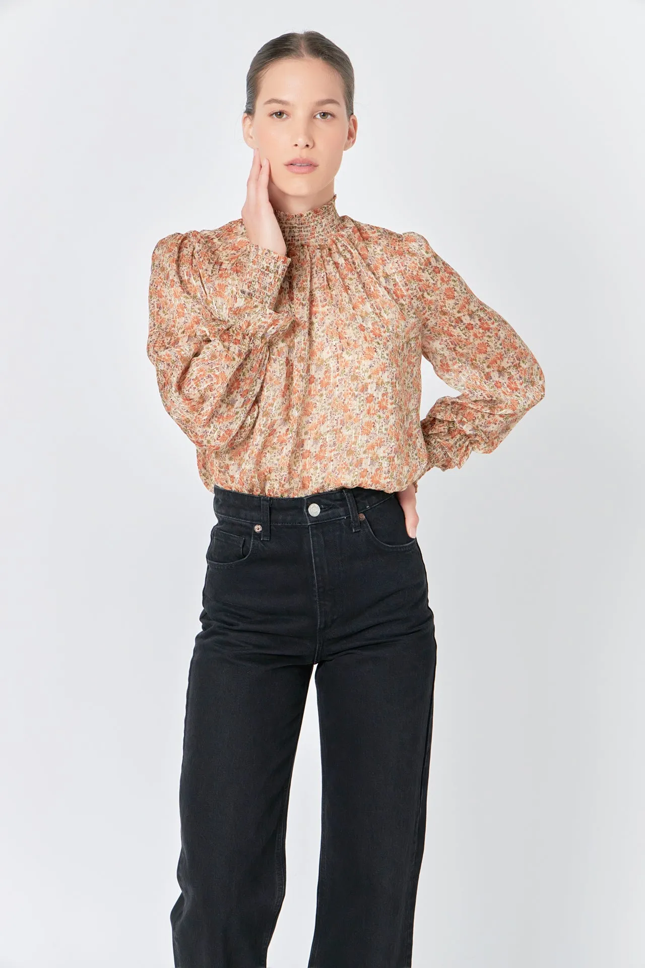 Floral Chiffon Top