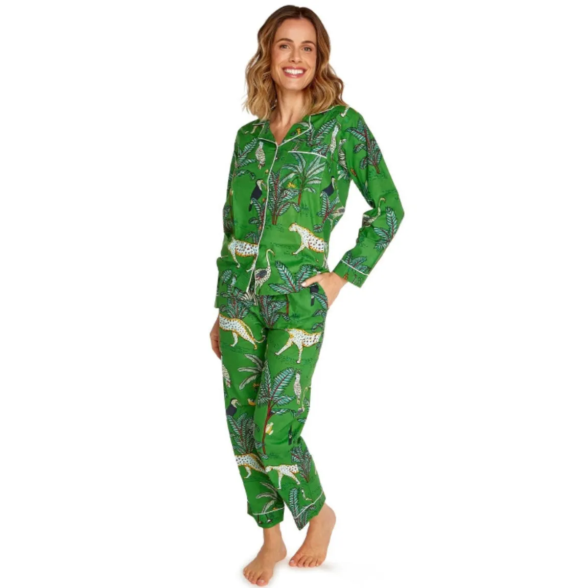 Green Tropical Pajamas