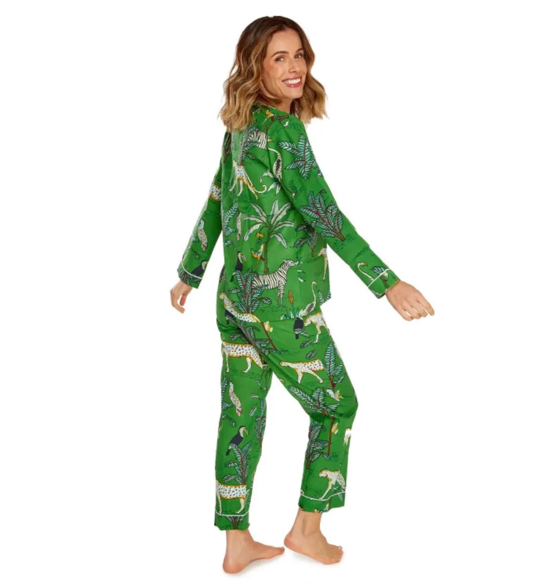 Green Tropical Pajamas