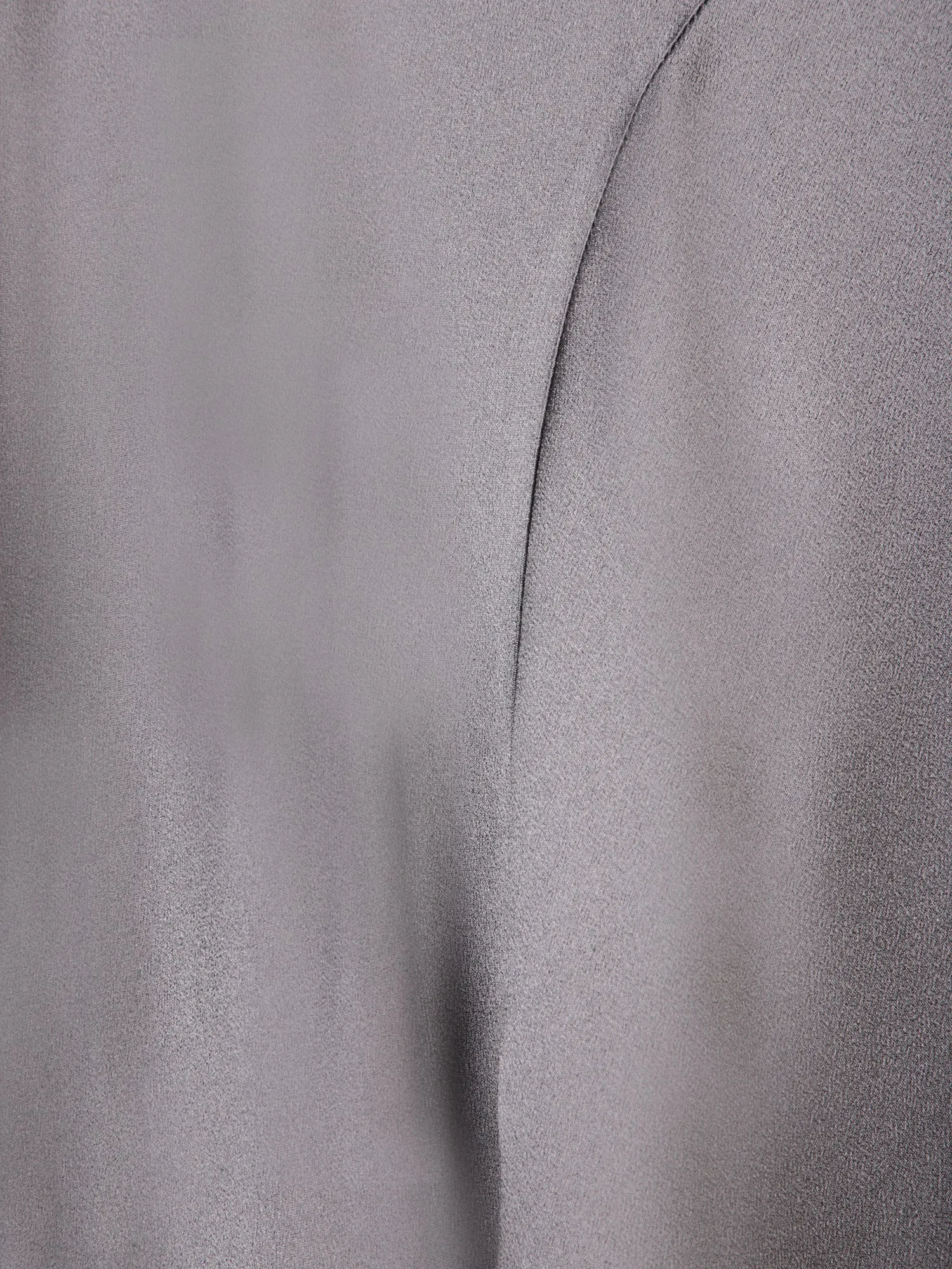 Grey Satin Long Skirt