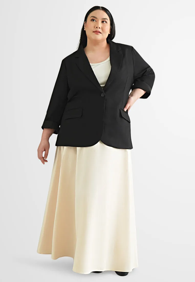 Haniya Structured A-Line Long Skirt