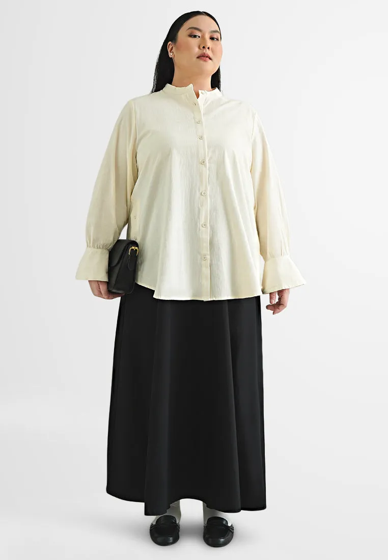 Haniya Structured A-Line Long Skirt