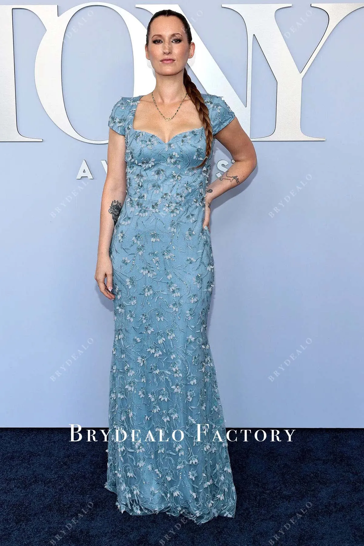 Ingrid Michaelson Ice Blue Dress 2024 Tony Awards