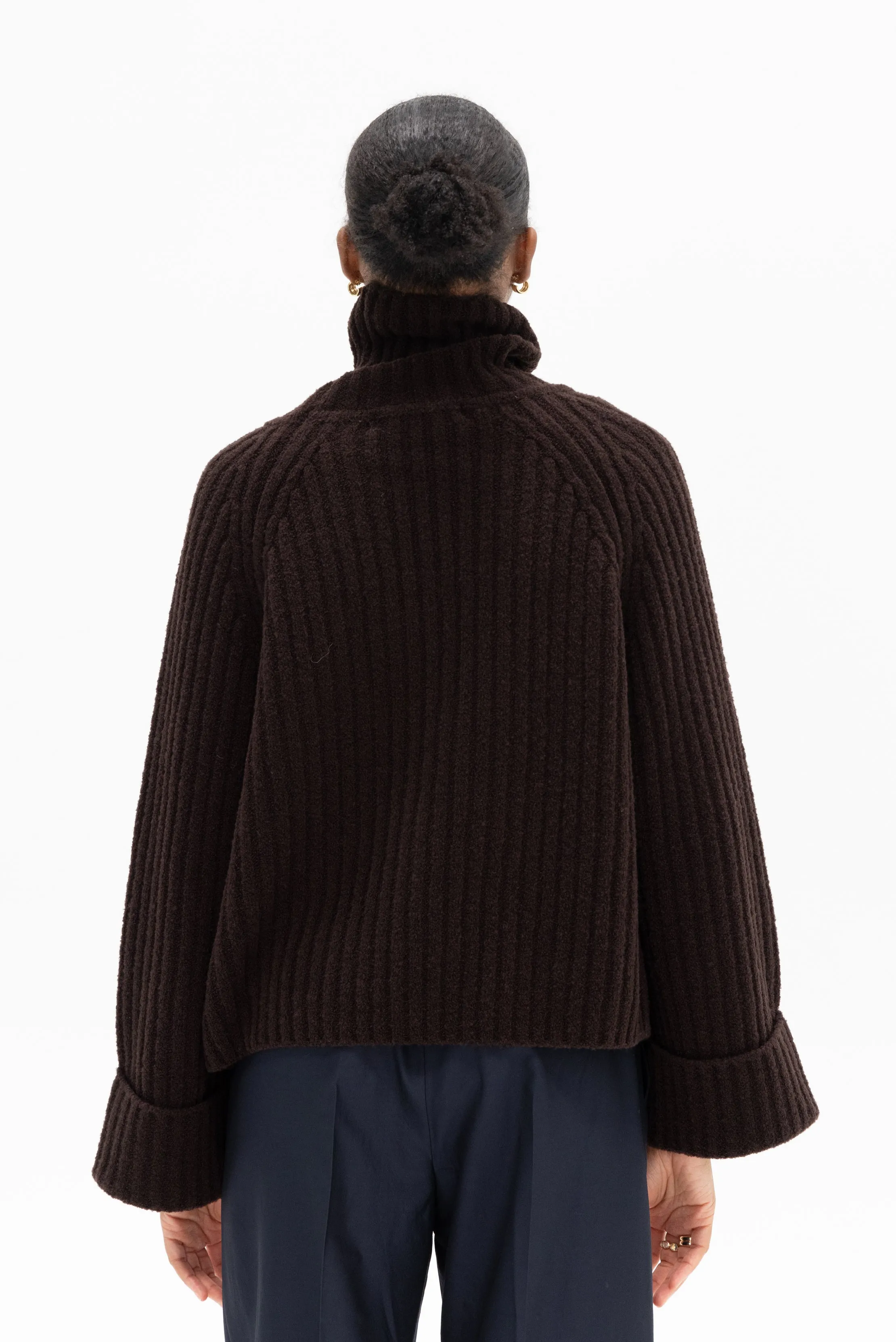 Kenwa Sweater, Dark Brown