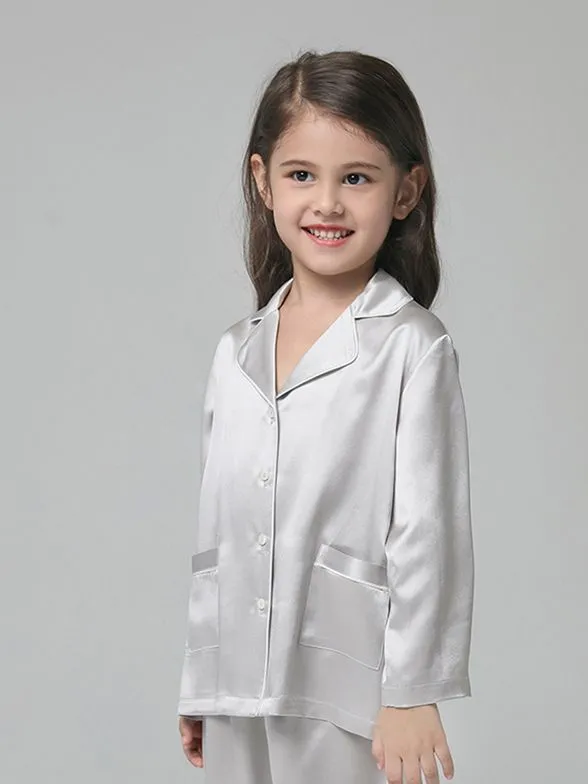 Kids Silk Pajamas Set Boys And Girls Silk Pajamas Set