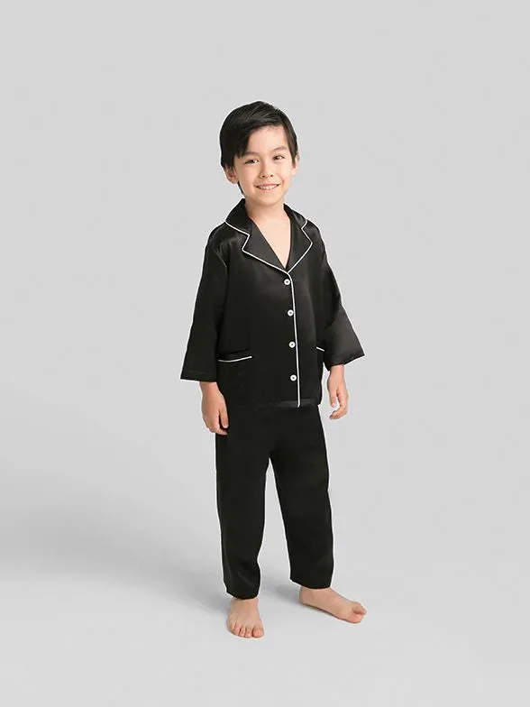 Kids Silk Pajamas Set Boys And Girls Silk Pajamas Set