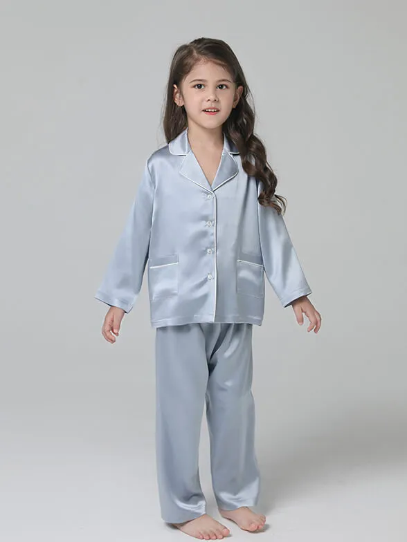 Kids Silk Pajamas Set Boys And Girls Silk Pajamas Set