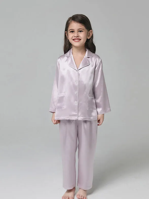 Kids Silk Pajamas Set Boys And Girls Silk Pajamas Set