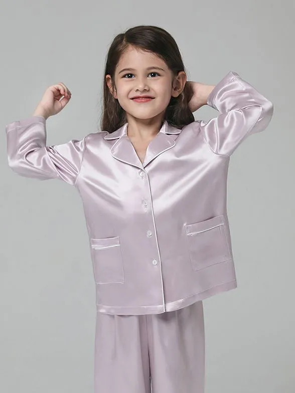 Kids Silk Pajamas Set Boys And Girls Silk Pajamas Set