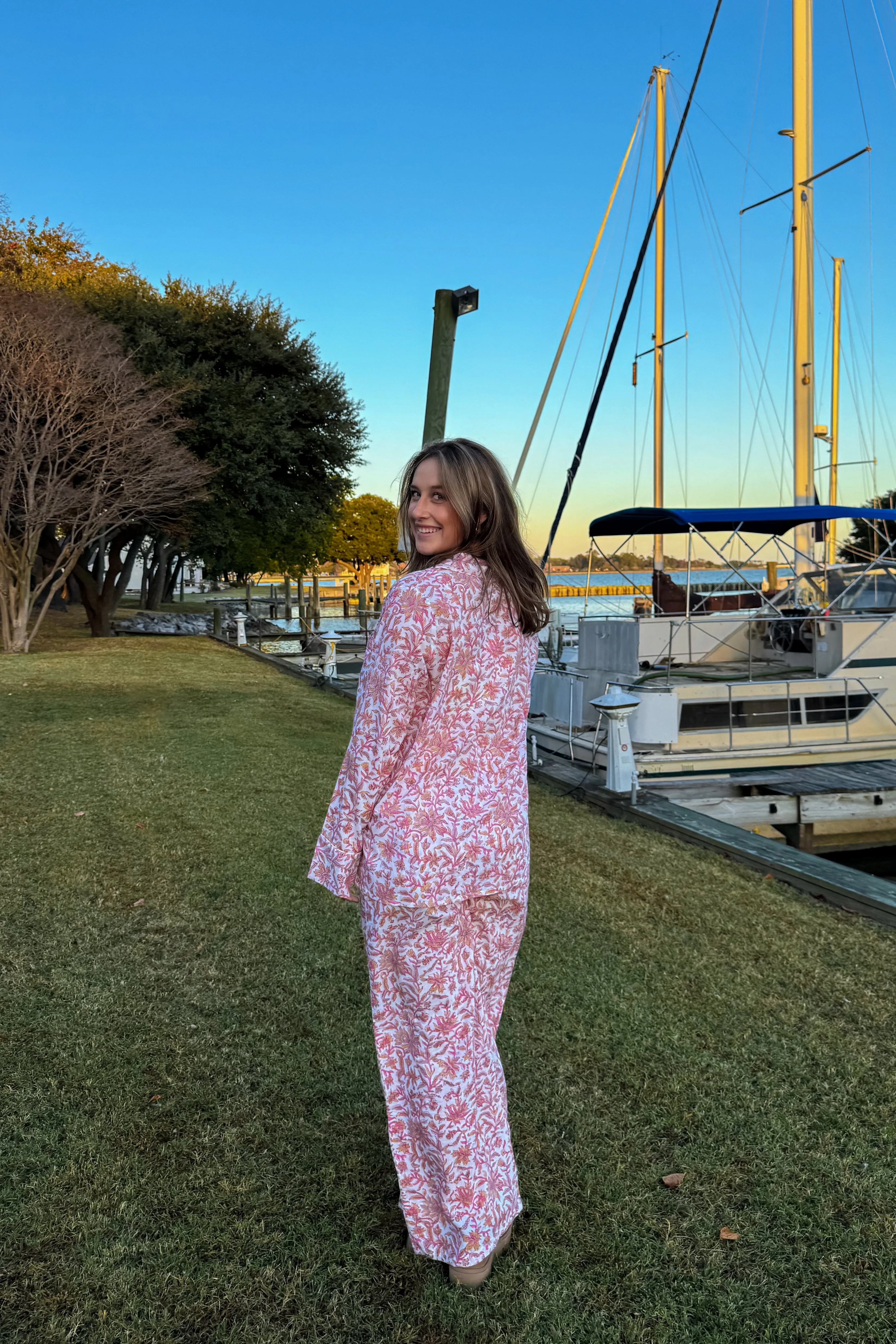 Luna Pajama Set in Pink