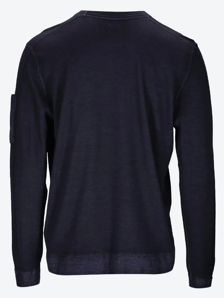 Merino wool crewneck sweater