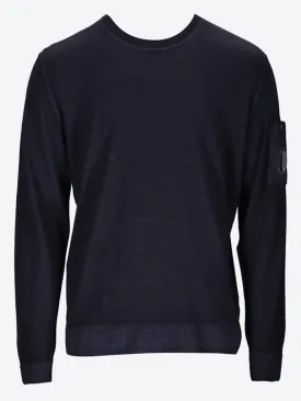 Merino wool crewneck sweater