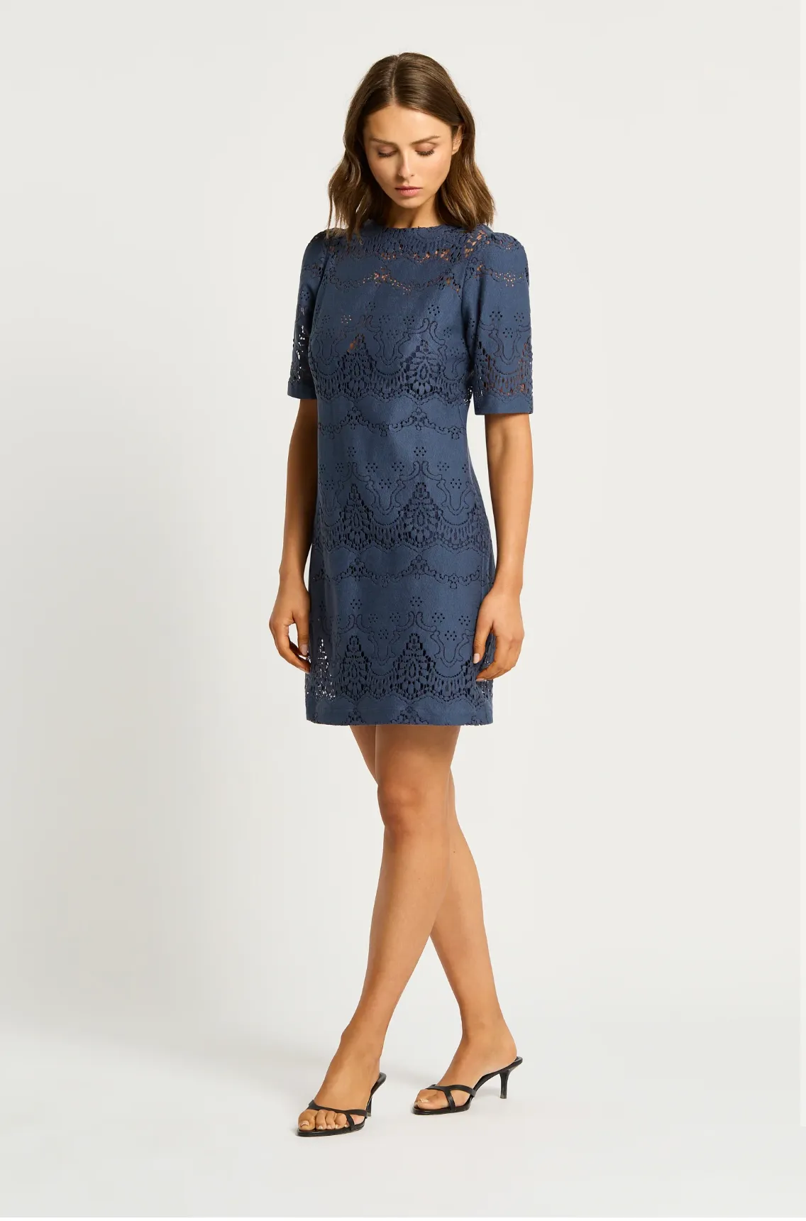 Moss & Spy Chiara Short Dress - Midnight