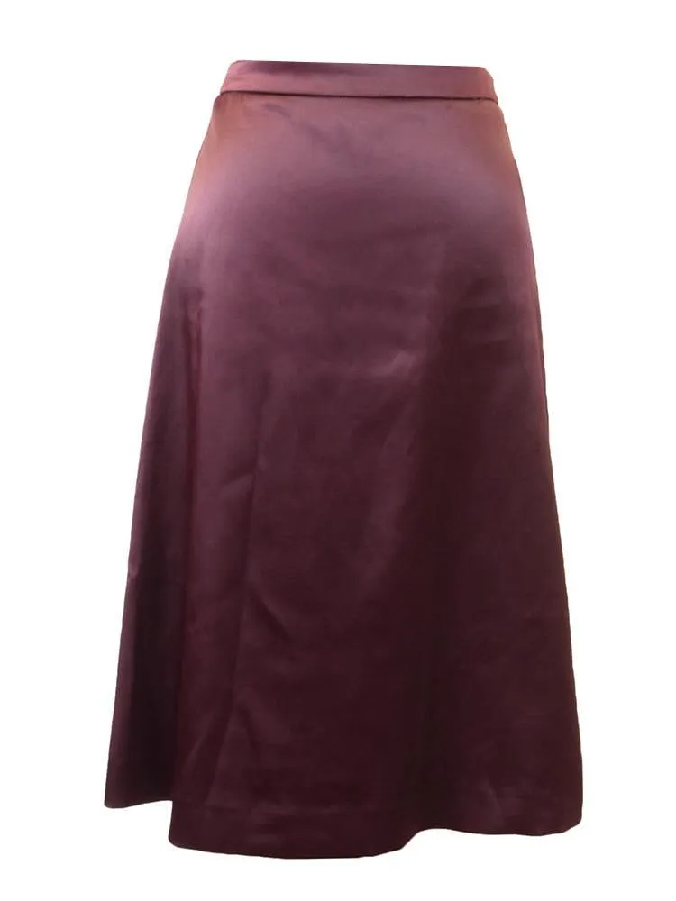 Myth Satin A-line Skirt