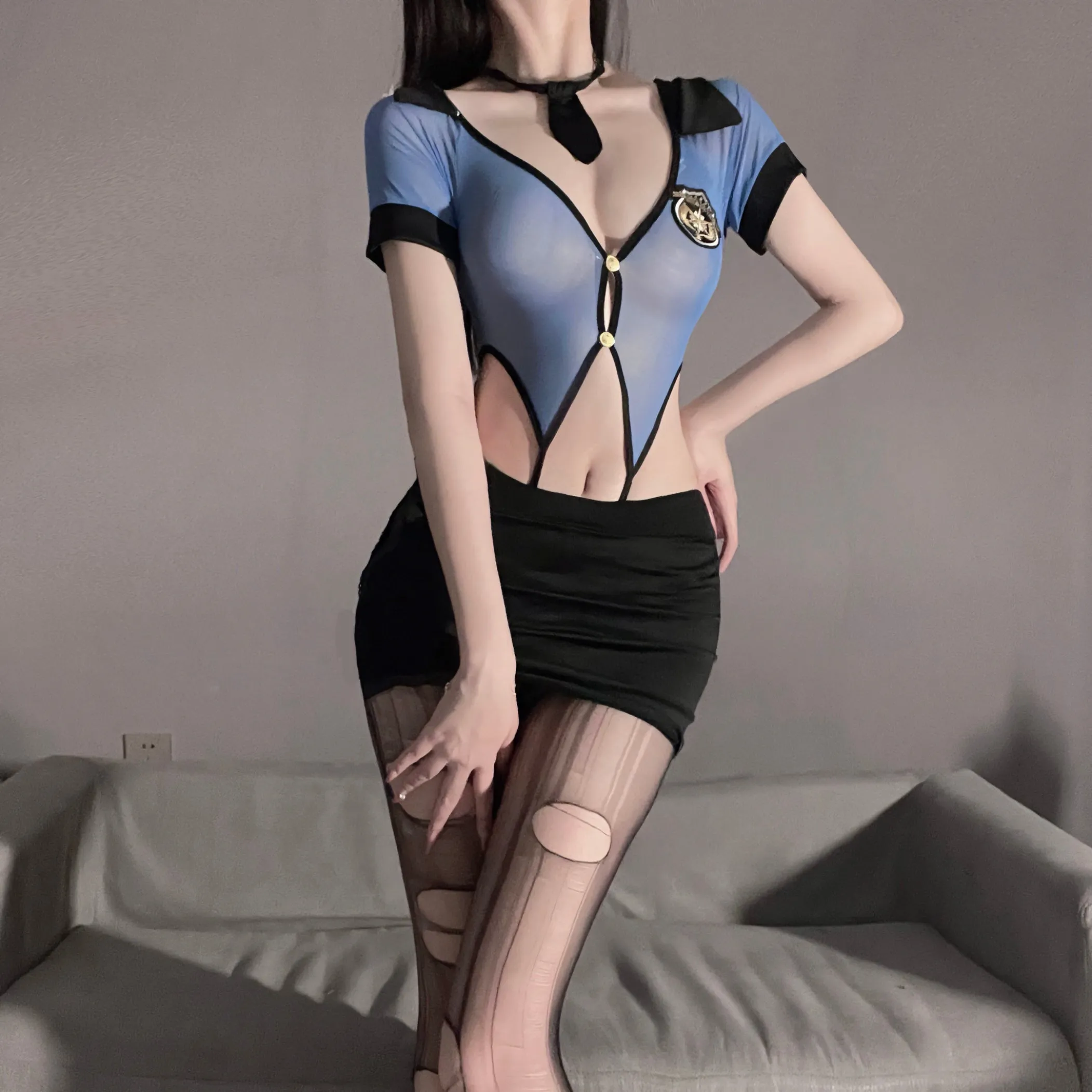 Policewoman Cosplay Uniform KF705876