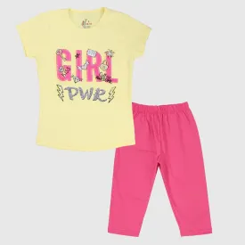 "Girl Power" Short-Sleeved Pajama