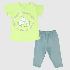 "My Little Bunny" Short-Sleeved Pajama