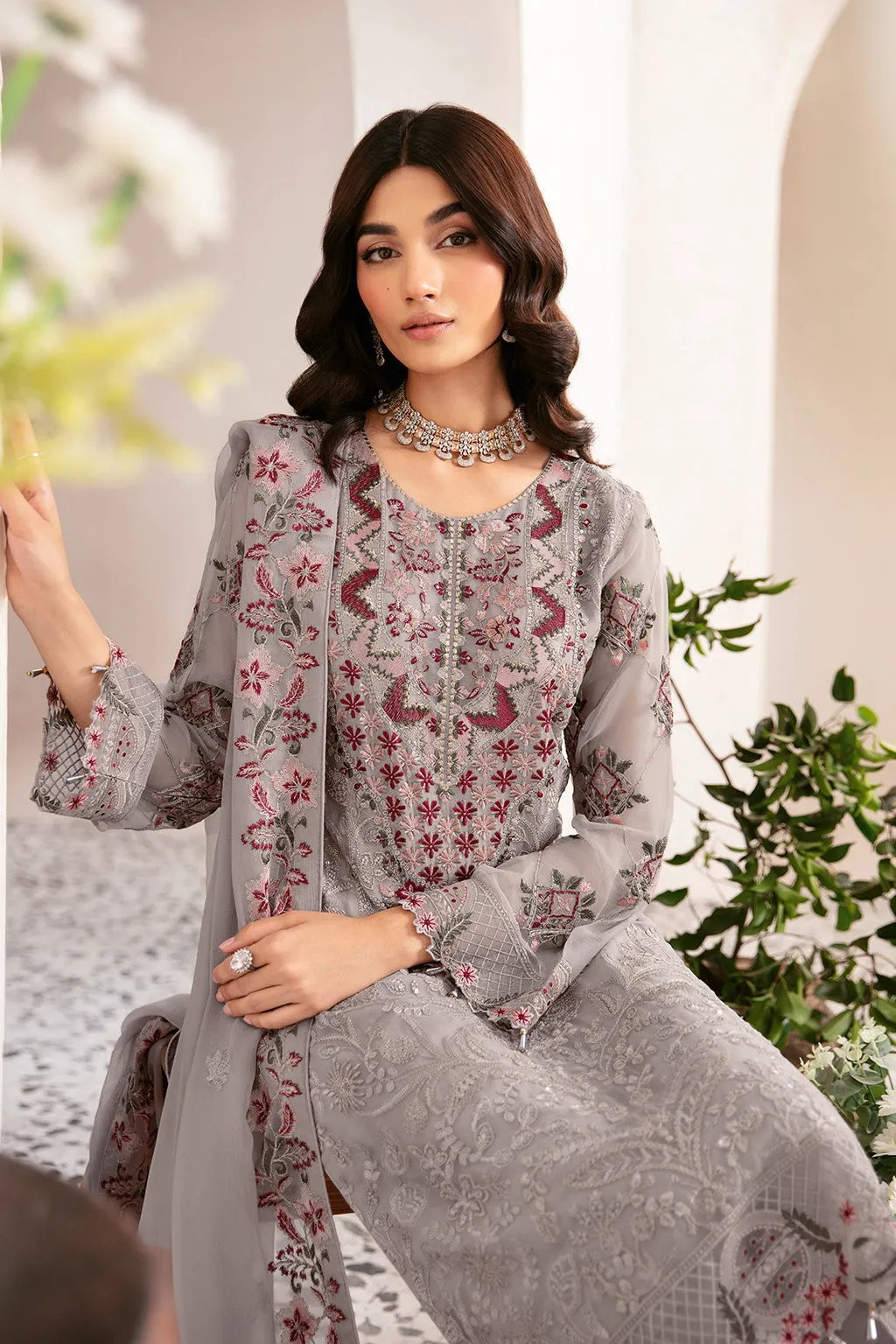 Ramsha Rangoon Chiffon Formals – D-1210