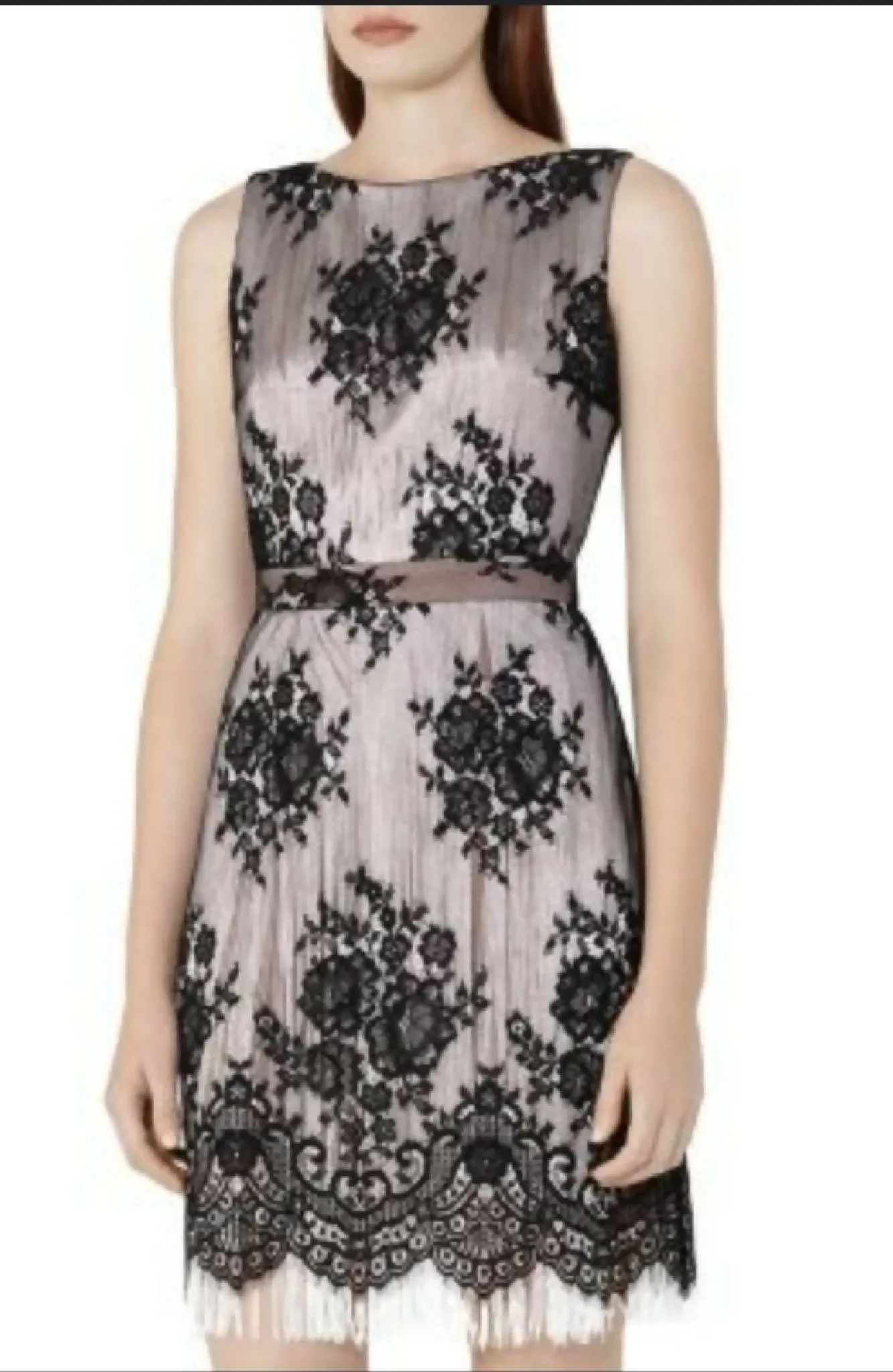 Reiss Lace Tassel Dress