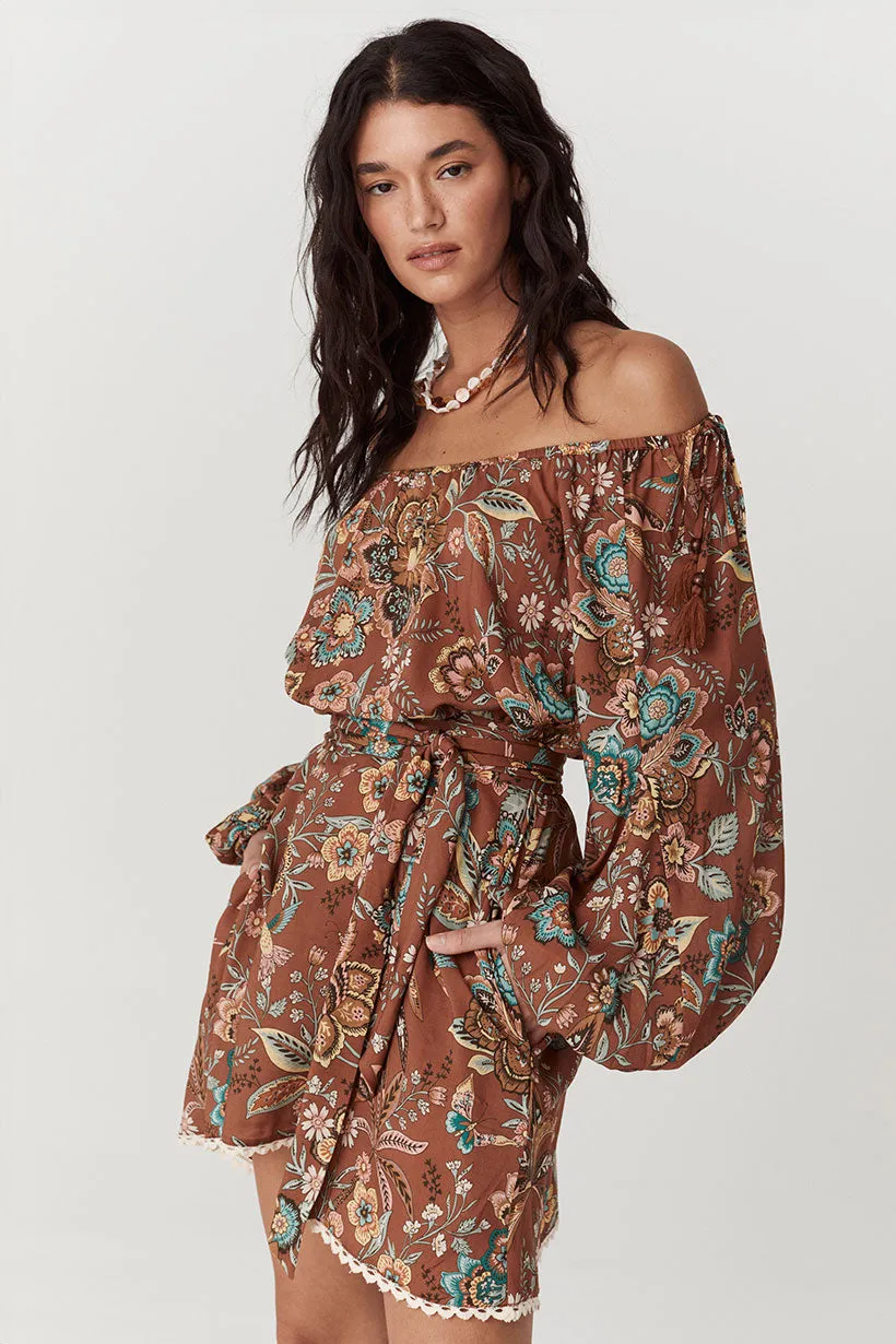 Spell - Mojave Lily Tunic Dress - Amber