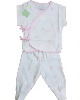 St. Patrick Woodlands Midori Tieside and Pajamas Sakura White/Pink